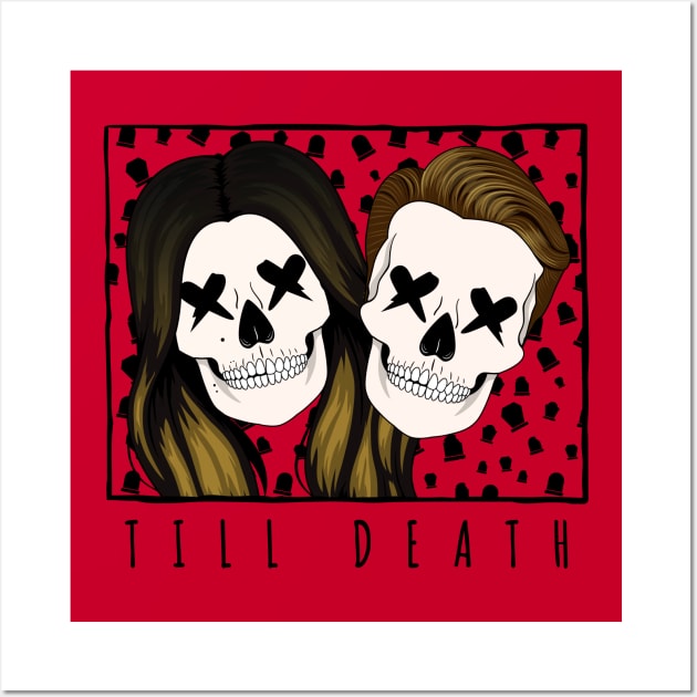 Till Death - M&T on Light Wall Art by humbulb